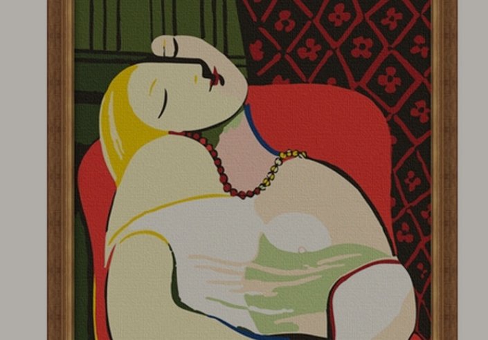 怎么去鉴赏毕加索 《梦》？？