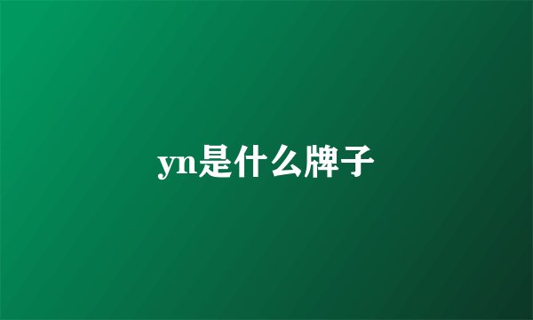 yn是什么牌子