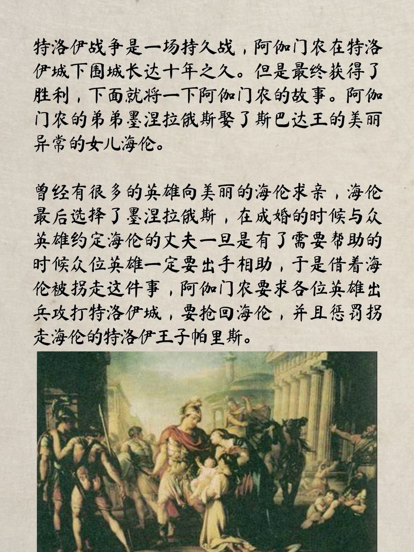 阿伽门农与特洛伊战争