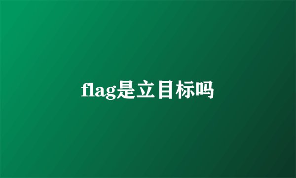 flag是立目标吗