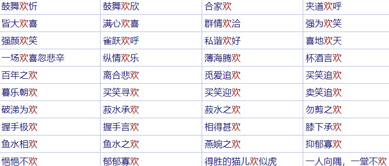 含有欢成语有哪些