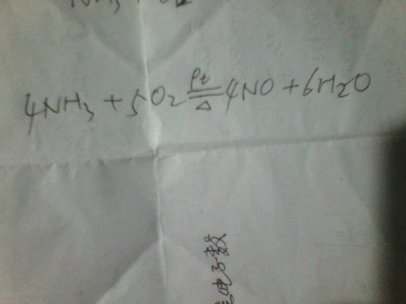 氨气和氧气反应生成什么