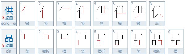 贡品 和 供品 的区别？