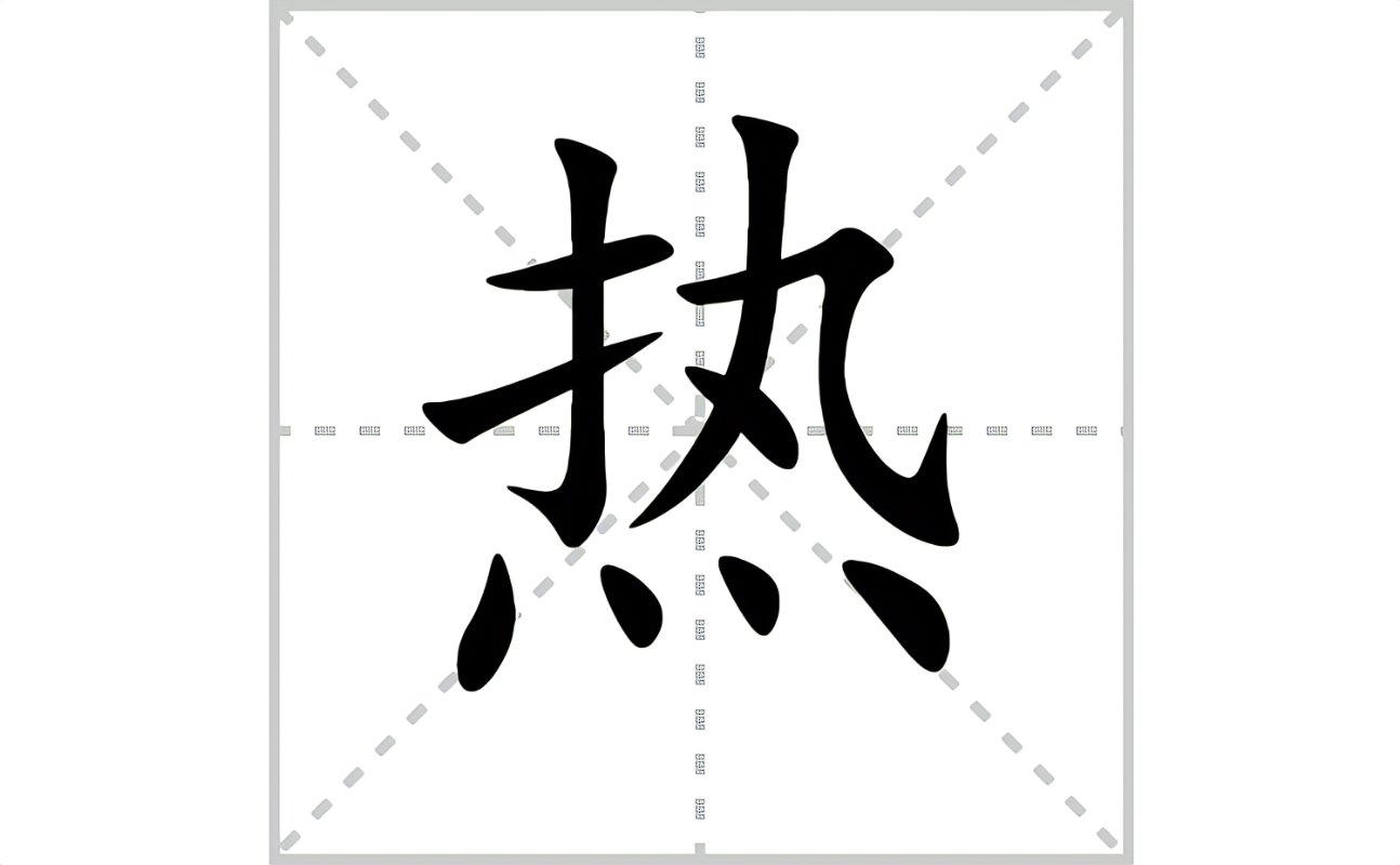 热的笔画顺序
