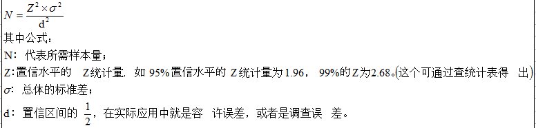 样本量的计算公式是什么