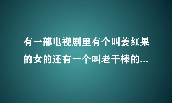 有一部电视剧里有个叫姜红果的女的还有一个叫老干棒的，是什么电视剧?