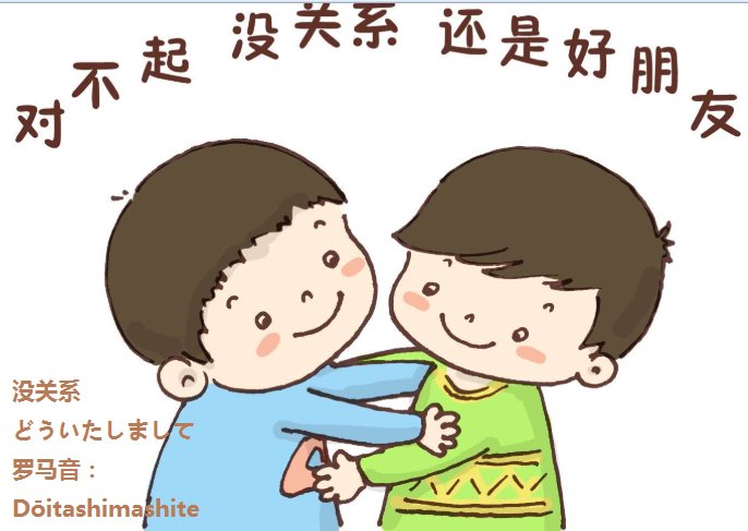 日本语 没关系 怎么说？