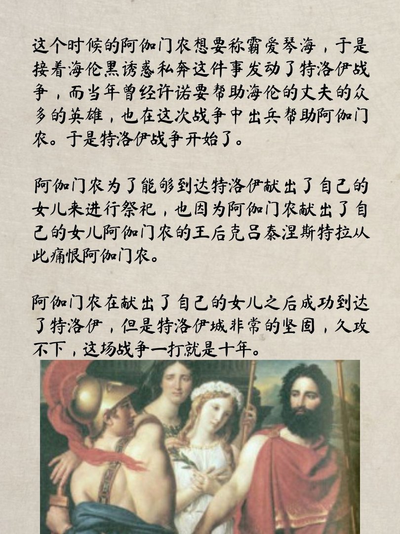 阿伽门农与特洛伊战争