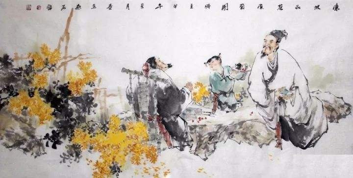 开轩面场圃，把酒话桑麻的意思是