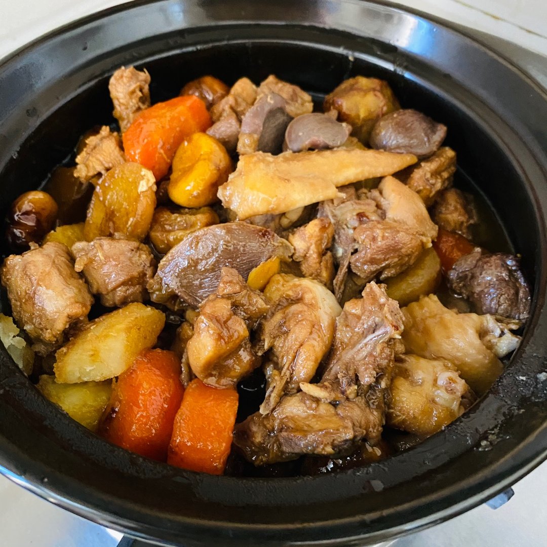 板栗鸡的制作方法及配料