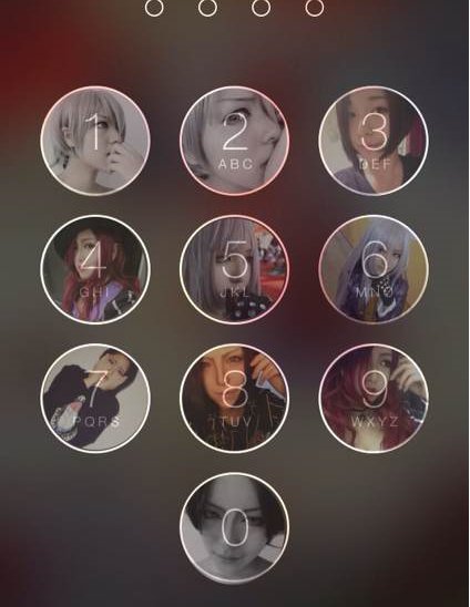 如何把苹果手机…解锁时数字键上都做成自己照片？