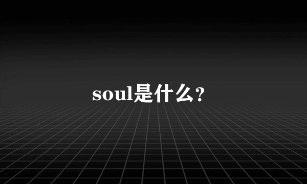 soul是什么？