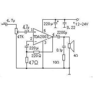 tda2030各脚作用和电压是多少？