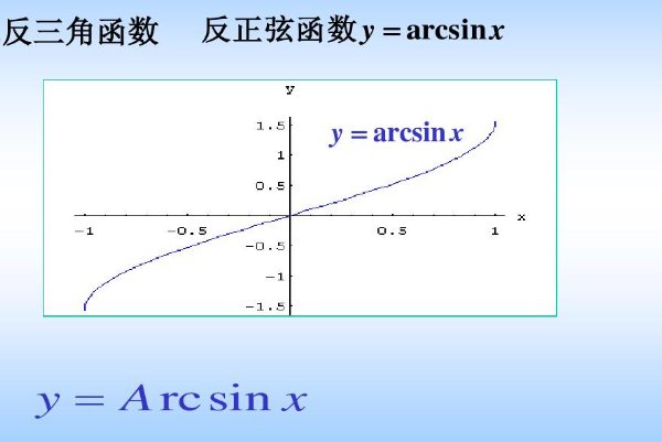 反三角函数的值