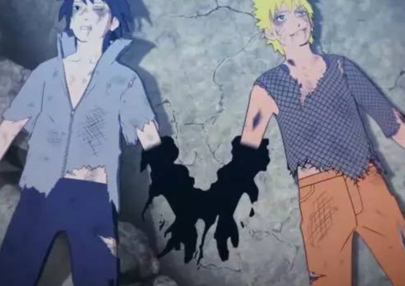 火影忍者里鸣人和佐助是断了一个胳膊吗？