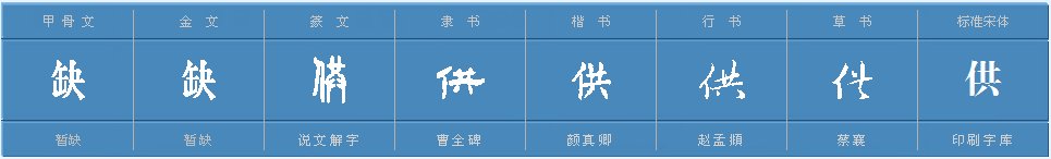 供的两种读音是什么?