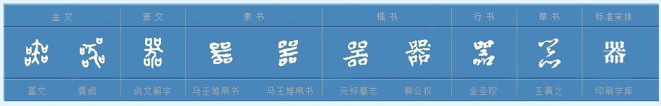 请问器是什么字，怎么读啊？