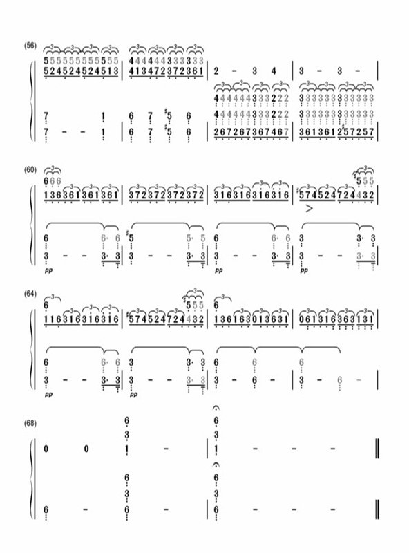 贝多芬钢琴名曲月光单手简谱。