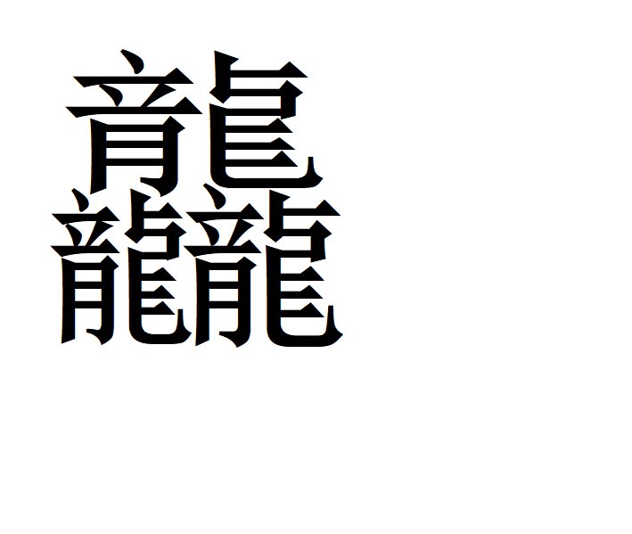 三个龙念什么字