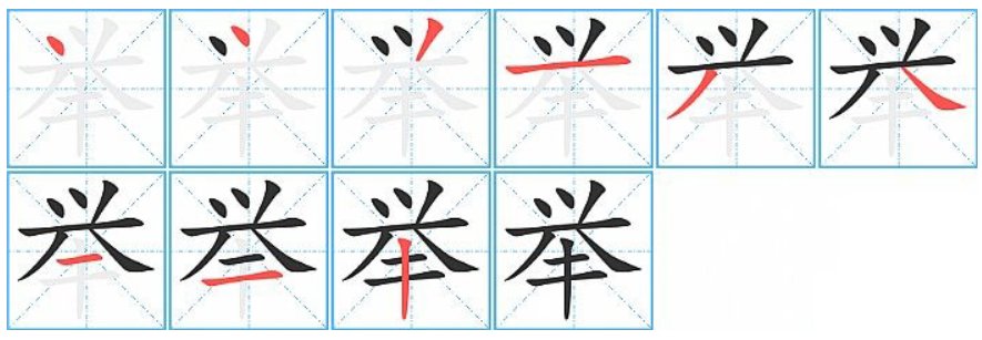 举拼音部首组词？