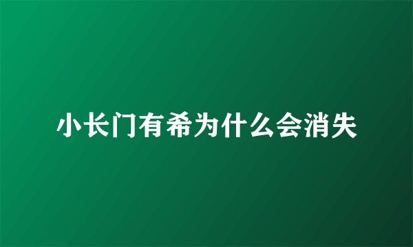 小长门有希为什么会消失