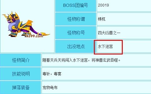 造梦西游3四大凶兽分别在哪