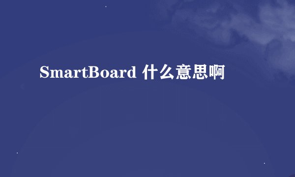 SmartBoard 什么意思啊