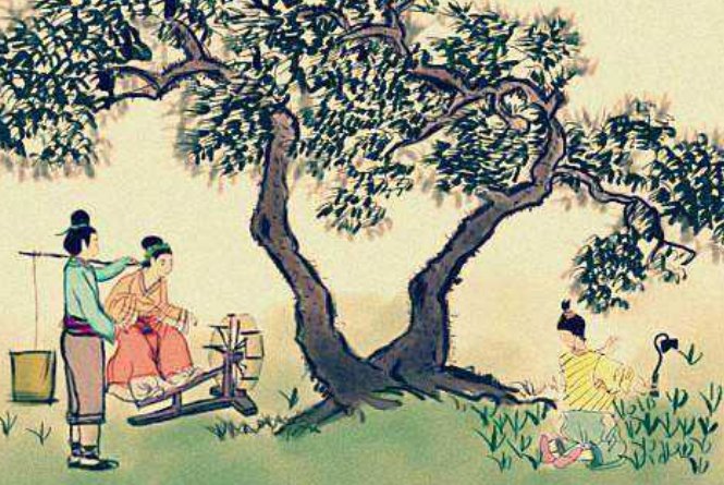 梅子金黄杏子肥，麦花雪白菜花稀。日长篱落无人过，唯有蜻蜓蛱蝶飞。这首诗得译文是什么?快点回复