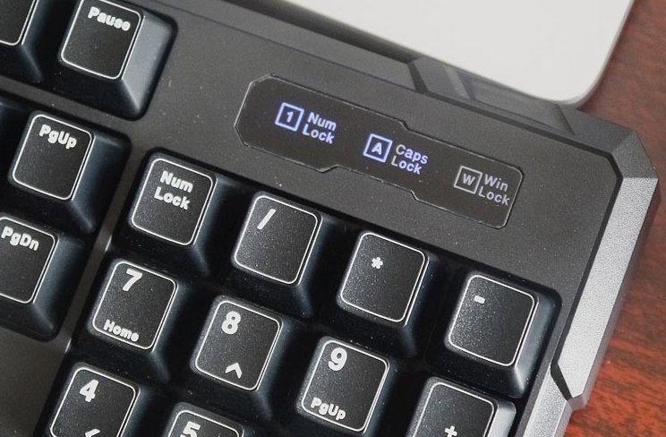 键盘上面三个灯是什么？