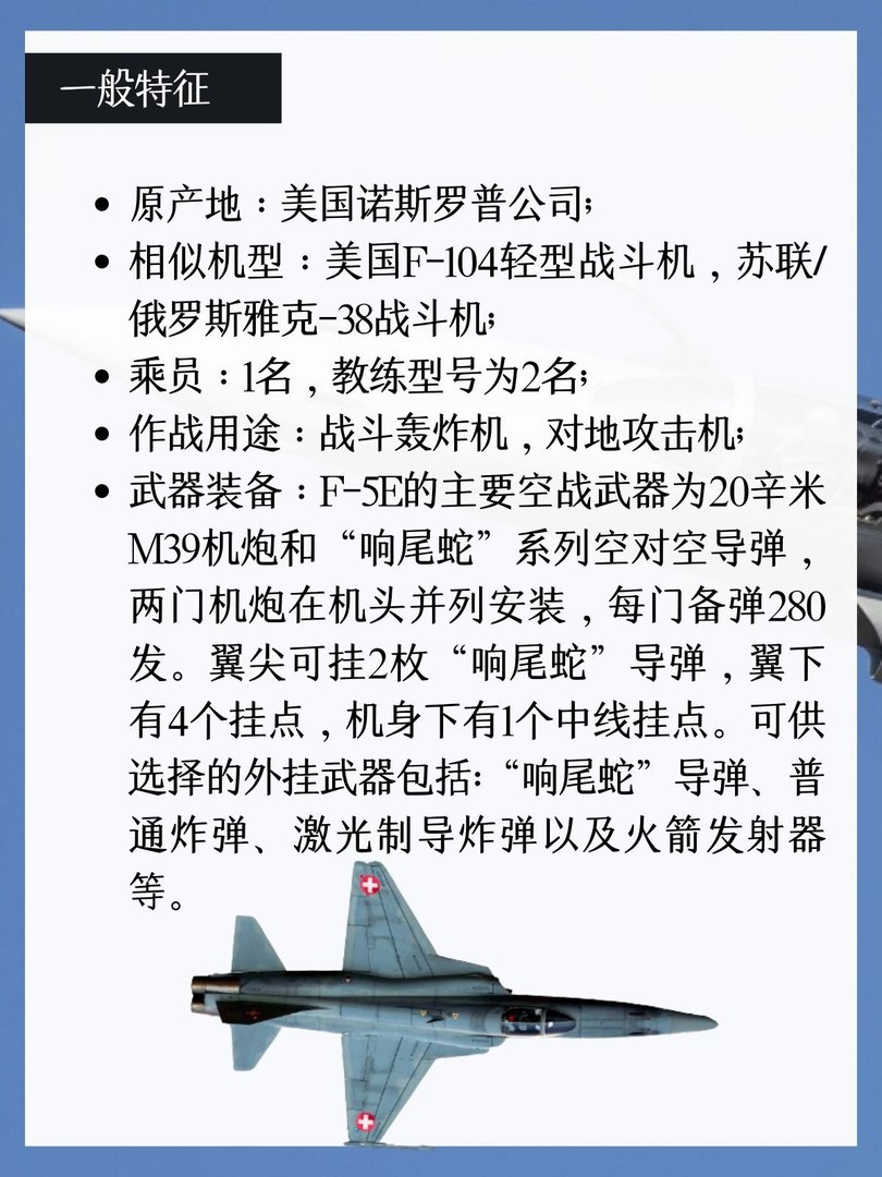 美国F-5E“虎”Ⅱ战斗机