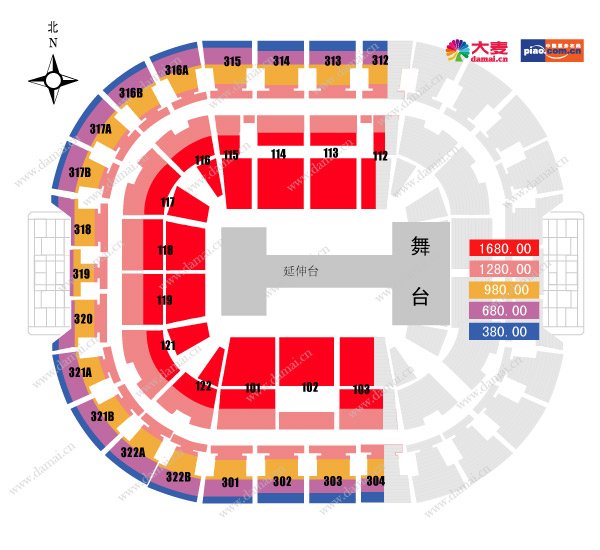 万事达中心GD演唱会，我是121区的25排，请问到底实际座位上是多少排啊？从那个口入比较近？o(︶︿︶)o
