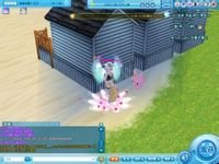 谁知道QQ炫舞中沙滩寻人的兔兔天使在哪里啊？