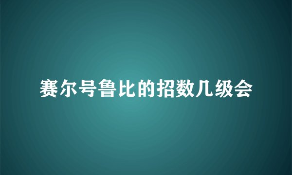 赛尔号鲁比的招数几级会