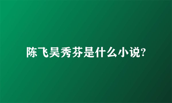 陈飞吴秀芬是什么小说?