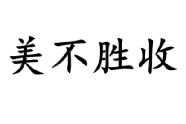 美不胜收的意思和拼音