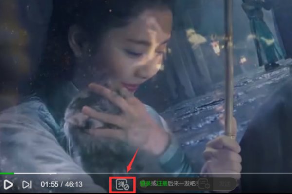 电脑版爱奇艺弹幕按钮怎么没了