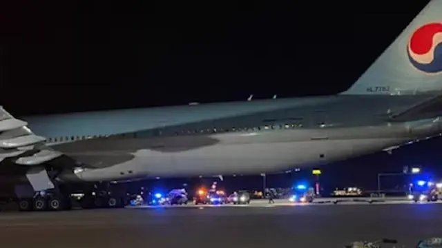 韩国一波音777起飞滑跑时撞机，后续救援工作进行的如何？