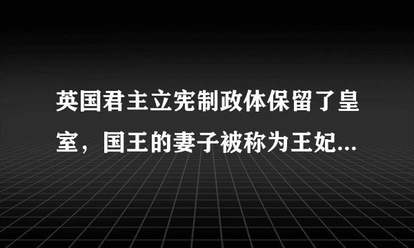英国君主立宪制政体保留了皇室，国王的妻子被称为王妃，那么女王的丈夫被称为什么？
