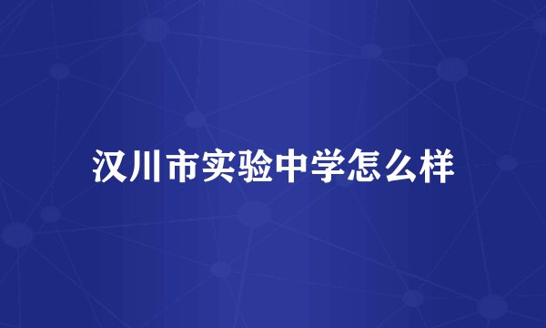 汉川市实验中学怎么样