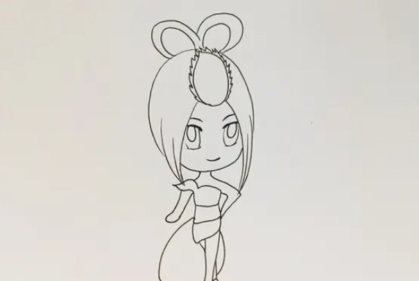 叶罗丽中黑孔雀怎么画