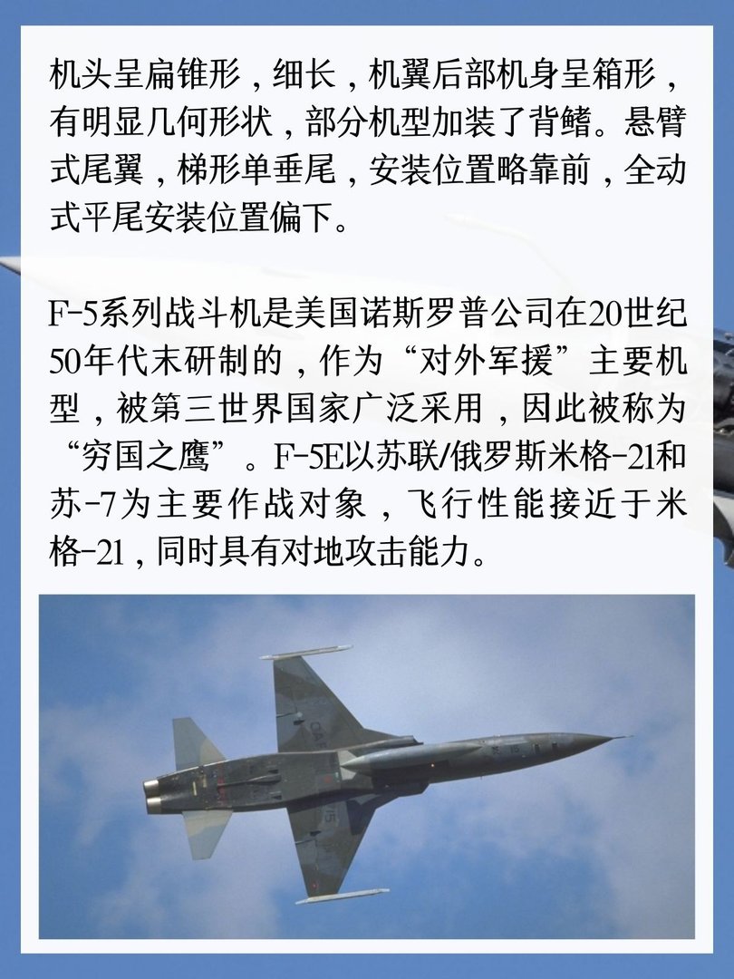 美国F-5E“虎”Ⅱ战斗机
