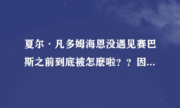 夏尔·凡多姆海恩没遇见赛巴斯之前到底被怎麽啦？？因为··到底肿莫啦！！