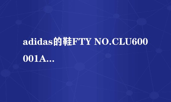 adidas的鞋FTY NO.CLU600001ART NO.877478是真的吗