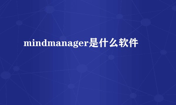 mindmanager是什么软件