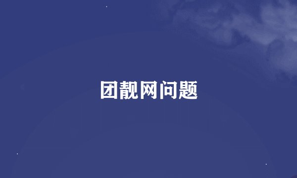 团靓网问题