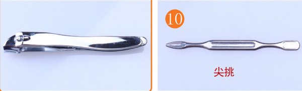 谁知道指甲刀套装怎么用啊？每个工具的用途是什么？