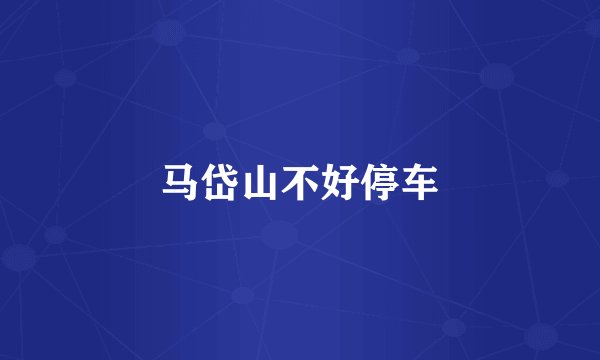 马岱山不好停车