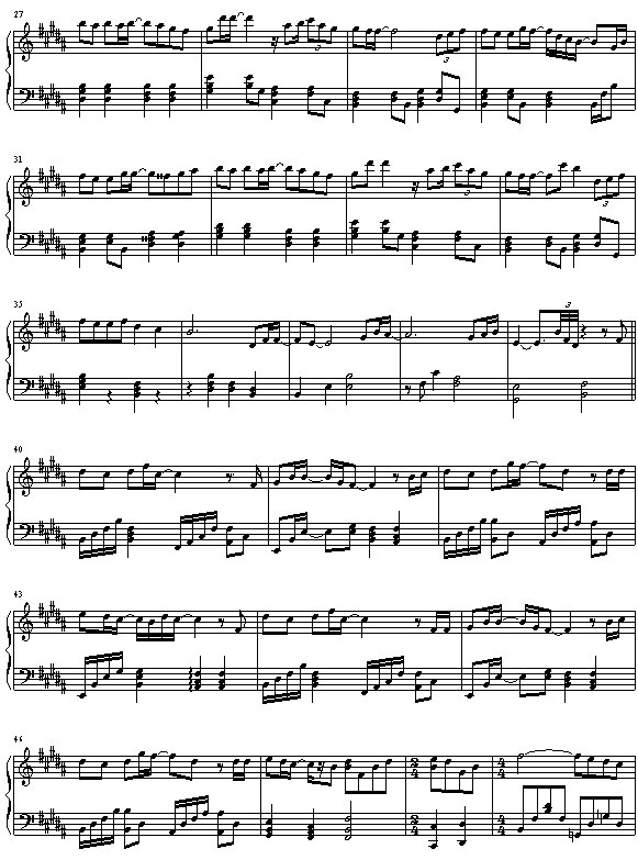 中文版雪之花的歌词