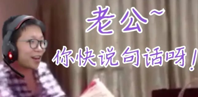 老公你说句话啊什么梗
