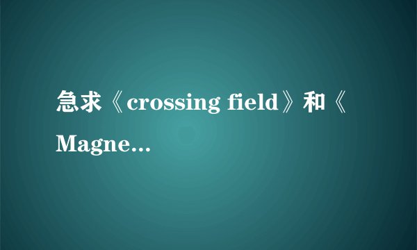 急求《crossing field》和《Magnet》完整版罗马音歌词